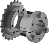 Image of Product. Front orientation. Pulley and Sprocket Bushings. Quick-Disconnect (QD) Bushings, Clamp-On Shaft Mount.