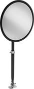 Image of Product. Front orientation. Safety Mirrors. Shatter-Resistant Convex Safety Mirrors with Telescoping Arm .