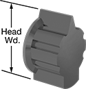 Image of Product. Front orientation. Contains Annotated. Indicating Knobs. Style 11—Ribbed Grip.