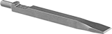 Image of Product. Flat Chisel Bit Blade (3/4" Wd.). Front orientation. Chisel Bits. 0.373" Round-Shank Chisel Bits for Needle Scalers, Flat Chisel Bit Blade, 3/4" Wide Blade.