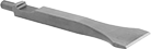 Image of Product. Flat Chisel Bit Blade (1 3/8" Wd.). Front orientation. Chisel Bits. 0.373" Round-Shank Chisel Bits for Needle Scalers, Flat Chisel Bit Blade, 1 3/8" Wide Blade.