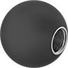 McMaster-Carr 5190A21 Oval Pull Handle Unthreaded Hole Black Aluminum