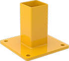 Image of Product. Front orientation. Guardrails. Stackable Guardrails, Bases.