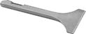 Image of Product. Flat Chisel Bit Blade (3" Wd.). Front orientation. Chisel Bits. 0.495" Octagonal-Shank Chisel Bits for Needle Scalers, Flat Chisel Bit Blade, 3" Wide Blade.
