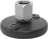 Stay-Put Swivel Leveling Mounts with Threaded Hole