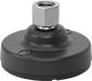 Image of Product. Front orientation. Leveling Mounts. Stay-Put Swivel Leveling Mounts with Threaded Hole, Two Mounting Holes, With Cushion.