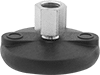 Corrosion-Resistant Bolt-Down Swivel Leveling Mounts with Threaded Hole