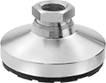 Image of Product. With Cushion. Front orientation. Leveling Mounts. Swivel Leveling Mounts with Threaded Hole, With Cushion.