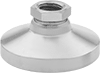 Nickel-Plated Steel Swivel Leveling Mounts with Threaded Hole