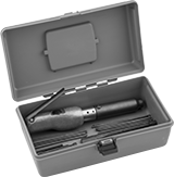 Image of Product. Front orientation. Needle Scalers. Adjustable Air-Powered Needle Scalers with Chisels.