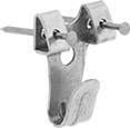 Image of Product. Front orientation. Hanging Hooks. Nail-In Hanging Hooks, Style C.