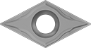 Image of Product. Front orientation. Lathe Tool Inserts. Lathe Tool Inserts for Steel, DCGT Insert.