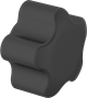 Image of Product. Style 6. Front orientation. Five-Arm Grip. Comfort-Grip Threaded-Hole Knobs, Style 6.