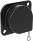 Image of Product. Front orientation. Tool Retractors. Bolt-Mount Tool Retractors , Enclosed Reel, Solid-Ring Tool Attachment.