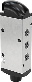Image of Product. Front orientation. Air Directional Control Valve, Air-Operated, Spring Return, 1/8 NPT.
