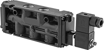 Image of Product. Front orientation. Directional Control Valves. Two-Speed Two-Action Electrically Operated Air Directional Control Valves, Style B.