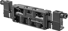 Image of Product. Front orientation. Directional Control Valves. Two-Speed Two-Action Electrically Operated Air Directional Control Valves, Style G.