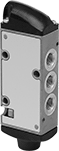 Image of Product. Front orientation. Directional Control Valves. Two-Speed Two-Action Air-Operated Air Directional Control Valves.