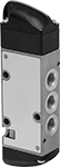 Image of Product. Front orientation. Directional Control Valves. Two-Speed Two-Action Air-Operated Air Directional Control Valves with Full Shut-Off .