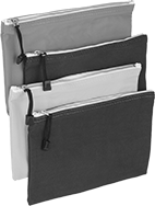Image of Product. Front orientation. Tool Bags. Single-Pocket Tool Bags with Zipper Closure, Style K.