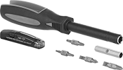 Image of Product. Front orientation. Screwdriver/Nutdrivers. Reversible-Bit Screwdriver/Nutdrivers, Ultra Grip, 10 Sizes.