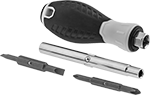 Image of Product. Front orientation. Screwdriver/Nutdrivers. Reversible-Hex Screwdriver/Nutdrivers, 6 Sizes.