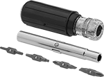 Image of Product. Front orientation. Screwdriver/Nutdrivers. Reversible-Bit Screwdriver/Nutdrivers, Cushion Grip, 11 Sizes.