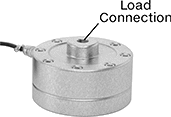 Image of Product. Front orientation. Contains Annotated. Load Cells. Ready-to-Use Tension and Compression Force Sensors, Round, Threaded Standoff.