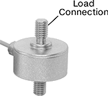 Image of Product. Front orientation. Contains Annotated. Load Cells. Ready-to-Use Tension and Compression Force Sensors, Round, Dual-Sided Threaded Stud.