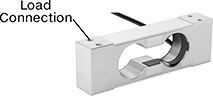 Image of Product. With 4 Threaded Through Holes. Front orientation. Contains Annotated. Load Cells. Ready-to-Use Tension and Compression Force Sensors, Rectangle, With 4 Threaded Through Holes.