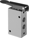 Image of Product. Front orientation. Directional Control Valves. Two-Speed Two-Action Air Directional Control Valves, Style D.