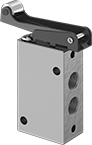 Image of Product. Front orientation. Directional Control Valves. Two-Speed Two-Action Mechanically Operated Air Directional Control Valves, Style B.