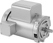Image of Product. Motor with Open Enclosure. Front orientation. Electric Motors. US-Made Face-Mount AC Motors .