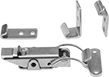 Image of Product. Front orientation. Draw Latches. Multiple-Strike Draw Latches with Safety Catch, Four Strike Plates.
