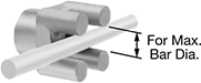 Image of ProductInUse. Front orientation. Contains Annotated. Knobs. Threaded Through-Hole Bar Knobs.