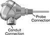Threaded Thermocouple Probe Transmitters for Liquids and Gases
