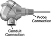 Threaded Thermocouple Probe Transmitters for Liquids and Gases