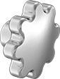 Image of Product. Style 13. Front orientation. Style 13. Unthreaded-Hole Knobs, Eight-Arm Grip.