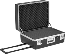 Image of Product. Style D. Front orientation. Cases. Mobile Protective Storage Cases with Foam, Plastic Combination-Lock Cases, Style D.