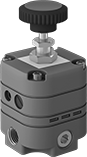 Image of Product. ±0.1% Regulating Accuracy. Front orientation. ±0.1% Regulating Accuracy. Precision Compressed Air Regulators.