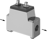 Image of Product. Front orientation. Contains Annotated. Air Flow Control Valves. Slow-Start Air Flow Control Valves.