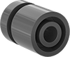Plastic Quick-Release Shaft Collars with Pull Ring