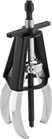 Image of Product. Front orientation. Gear and Bearing Pullers. Quick-Hold External-Grip Gear and Bearing Pullers , Three Jaws with Tips on One End, Cage Control.
