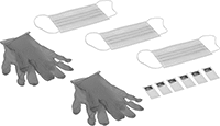 Image of Product. Front orientation. Personal Protection Packs.