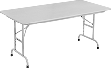 Image of Product. Front orientation. Tables. Adjustable-Height Folding Tables, Style A.