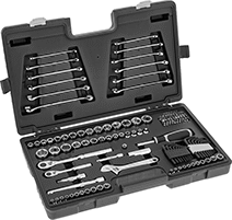 Image of Product. Front orientation. Tool Sets. Economy Socket and Wrench Sets, 138 Pieces.