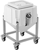 Mobile Small Parts Bins with Vacuum Inlet