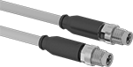 Image of Product. A-Coded Plug × A-Coded Plug. Front orientation. Ethernet Cords. Ethernet Cords with M8 Connectors, Straight End, Plug, A Code.