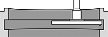 Image of ProductInUse. Top orientation. Probe Styli. Probe Styli for Undercuts and Grooves.
