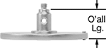 Image of Product. Stylus with Roller Ball. Top orientation. Contains Annotated. Probe Styli. Probe Styli for Undercuts and Grooves, High-Carbon Steel Disc-End Styli, Roller Ball.